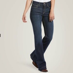 Ariat Ella Women’s High Rise Wide Leg Slim Trouser Stretch 34L Western Bootcut